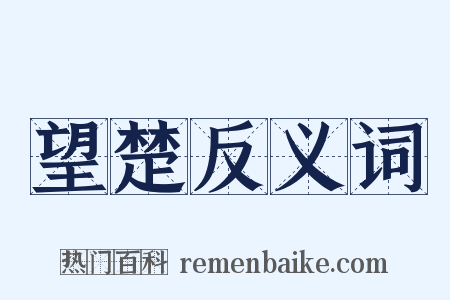 望楚反义词是什么意思的图片